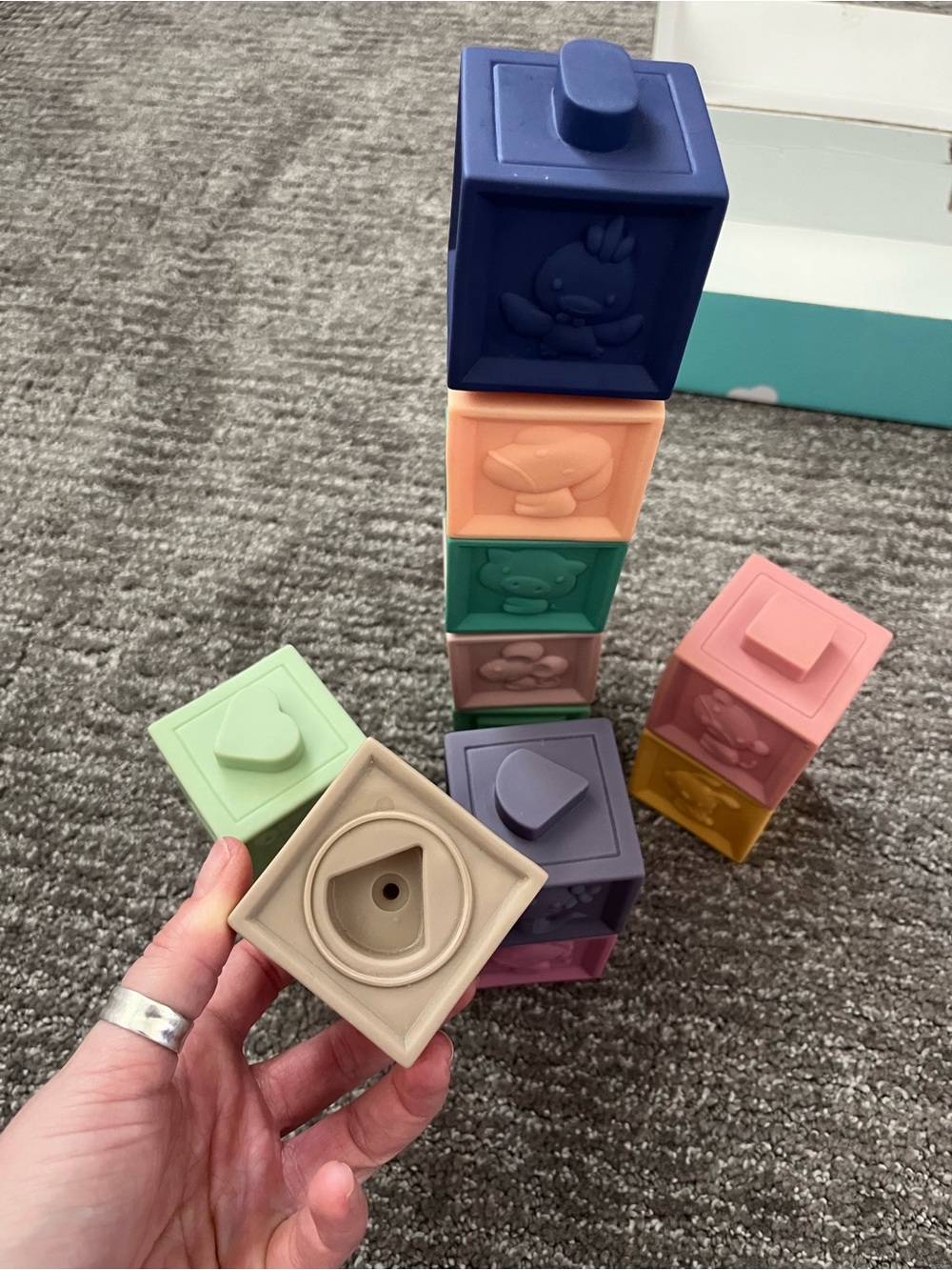 Stackable Soft Baby Building Blocks - Picture 7 of 9